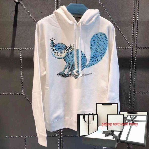 

men fashion printing hoodies animal letter print women pullover casual hip hop sweatshirt long sleeve sweatshirts 2023 loose hoodie, Black