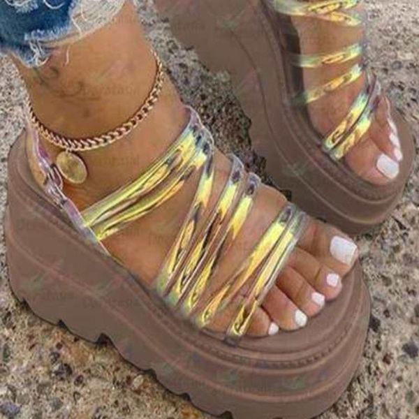 

sandals women fashion wedge platform gladiator for summer beach shoes high heel sandal female sandalias mujer, Black