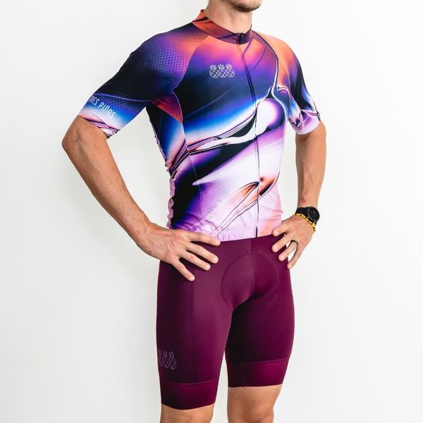 

racing sets 2022 tres pinas cycling jersey bib shorts men bicycle suit summer short-sleeved shirt mtb road bike sport maiot ciclismo hombre, Black;blue