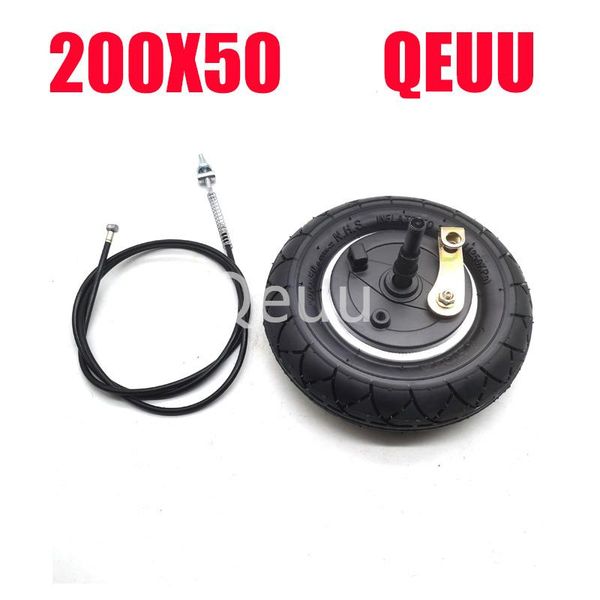 

motorcycle wheels & tires 200x50 with drum brake 8" pneumatic wheel expansion for electric scooter aluminium line 120mm