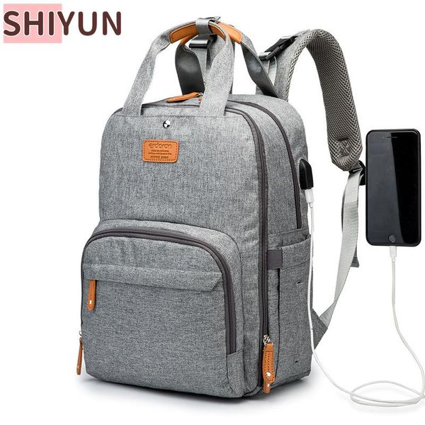 

diaper bags shiyun bag large capacity backpack waterproof maternity baby with usb interface mummy travel stroller sx2