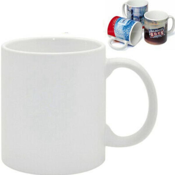 

sublimation blanks mug personality thermal transfer ceramic mug 11oz white water cup party gifts drinkware individual package-54512