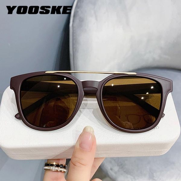 

sunglasses yooske round women men retro punk sun glasses designer outdoors shades black yellow eyewear uv400, White;black
