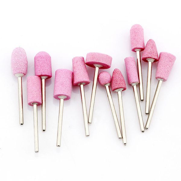 

pack nail tools pink 12 set 2.35mm handle grinding head