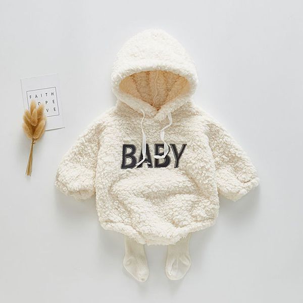 Baby Mädchen Kleidung Winter Modelle Weibliche Siamesische Strampler Buchstaben Gehen Klettern 210429