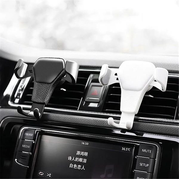 

cell phone mounts & holders car gravity holder auto air vent clip mount stand no magnetic mobile support in