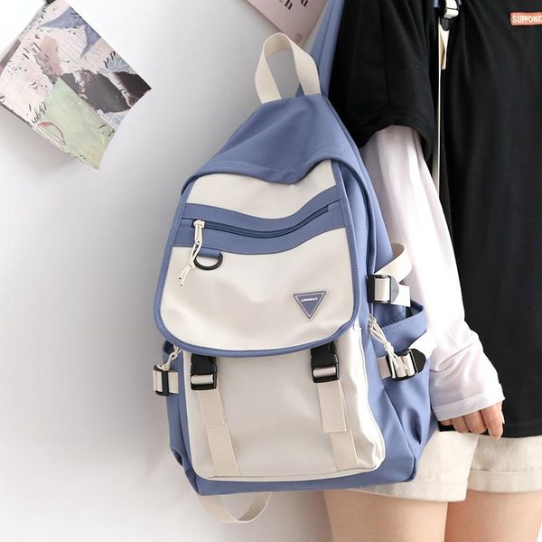 

backpack bfuming anti-theft women panelled backpacks schoolbag teenager girls school backapck portable travel bag mochila