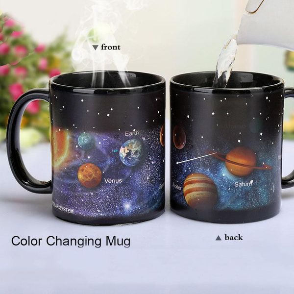 

breakfast cup star solar system est style ceramic cups changing color mug milk coffee mugs friends gifts student & saucers