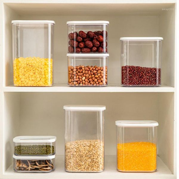 

storage container kitchen tank sealed box compartment transparent plastic bottles & jars