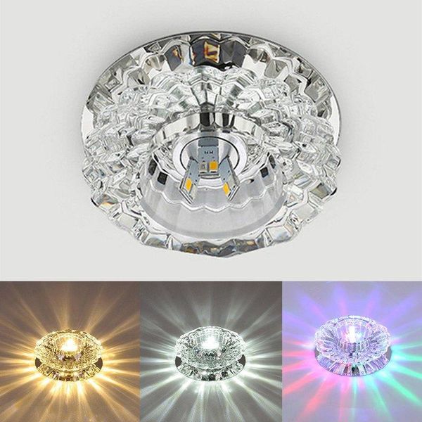 

ceiling lights 3w 5w aisle flush led lamp living room crystal corridor luces front techo balcony p