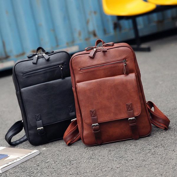 

backpack business casual minimalist computer bag, fashion travel men's backpack.