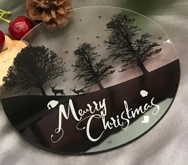 

greeting cards christmas elk acrylic invitation,custom 10pcs decorated invitation,merry invitations,acrylic card