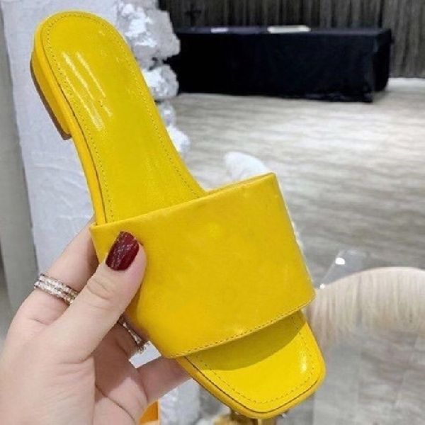 

color woman flat open toe luxury slides slip on shoes women leather slippers casual new zapatos de mujer 2021, Black