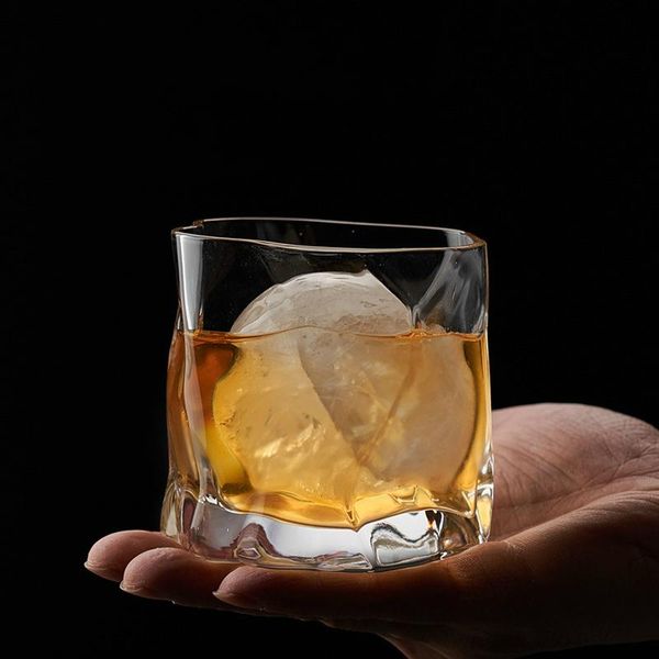 

wine glasses agency specific link makoto komatsu irregular whisky rock glass artwork wrinkle whiskey cognac brandy snifters cup xo tumbler