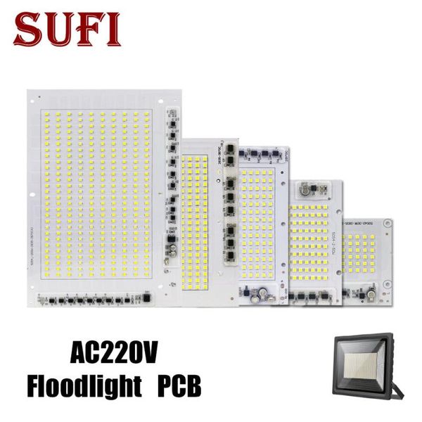 

floodlights 10pcs flood light source smart ic 220v 10w 20w 30w 50w 100w 150w 200w smd2835 cob led bulbs lamp for diy outdoor floodlight