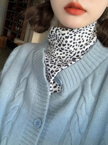

v-neck sweater coat female 2021 autumn and winter easing all-match blue knitted cardigan women's sweaters, White;black