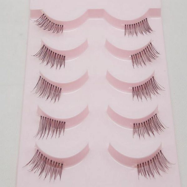 

sunglasses frames 100% handmade transparent stems makeup lashes 5 pairs half false eyelashes natural crisscross messy thick soft fake, Silver