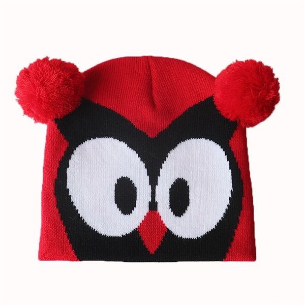 

beanies sale children's autumn and winter children's cartoon animal knitted hat super elastic ball wool warm pullover 1 to 6 years, Blue;gray