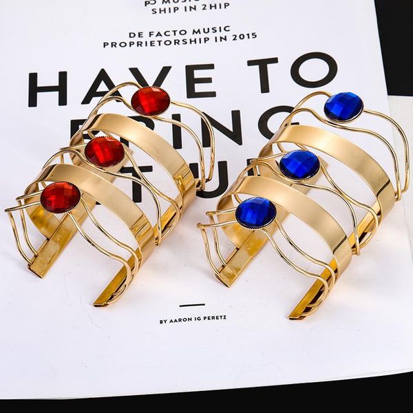 

lzhlq women crystal bangles inlaid metal trend big bangles couple gift wedding party jewelry, Black