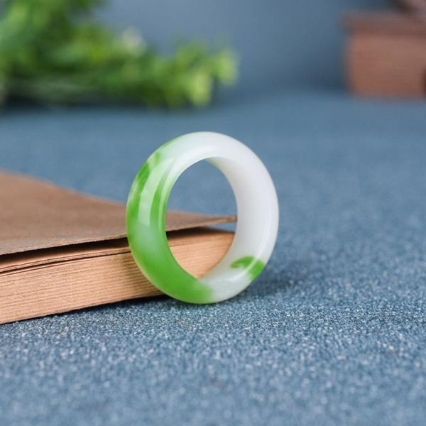

cluster rings natural green ring jadeite jewelry add certificate finger exquisite accessories healing energy jade stone, Golden;silver