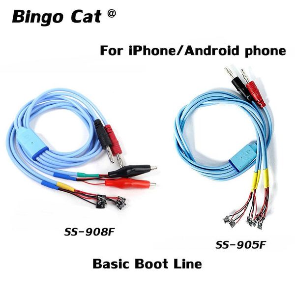 

ss-908b mobile phone battery power supply boot activation test line for 11 pro max android maintenance dc cable cell repairing tools