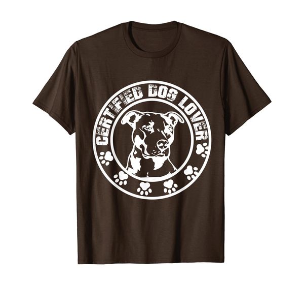 

certified dog lover t-shirt - cute adorable dog lover tees, White;black