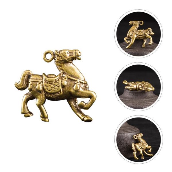 

gift wrap 3 pcs horse shape keychain pendants retro keyring pendant brass key bag
