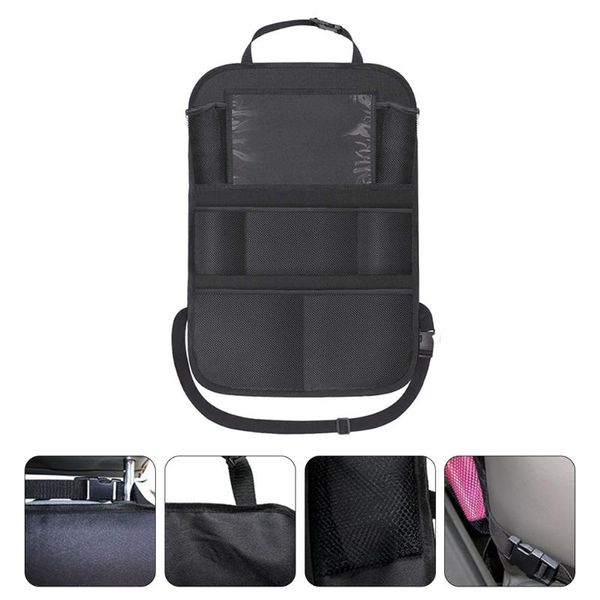 

car organizer auto seat back net storage bag vehicle pouch multi-pouch