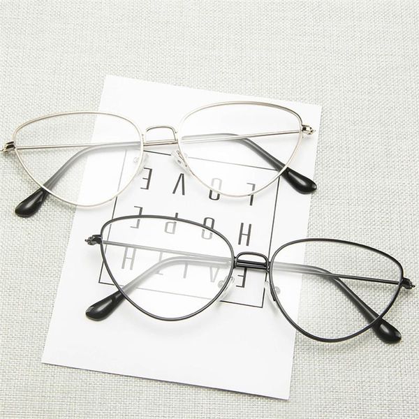 

fashion sunglasses frames womens transparent glasses frame vintage eye clear eyewear optical eyeglasses prescription spectacle, Black