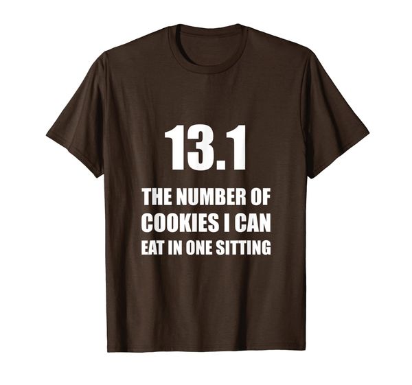 

cookies i can eat half marathon funny t-shirt, White;black