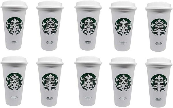 

starbucks reusable cup to go travel coffee tea tumbler 16 oz of 3)53wo