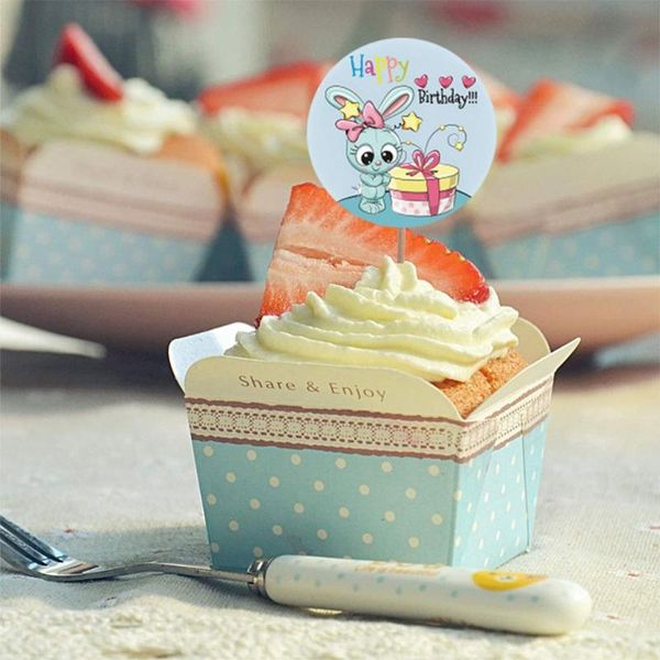 

500pcs happy birthday stickers cartoon animals seal label gift package scrapbook m17d wrap