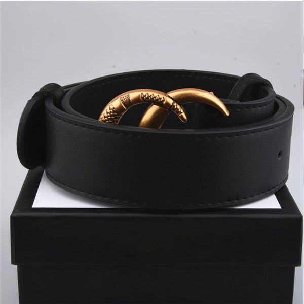 

womens mens leather black belts women snake big gold buckle men classic casual pearl belt ceinture white box gvykf, Black;brown