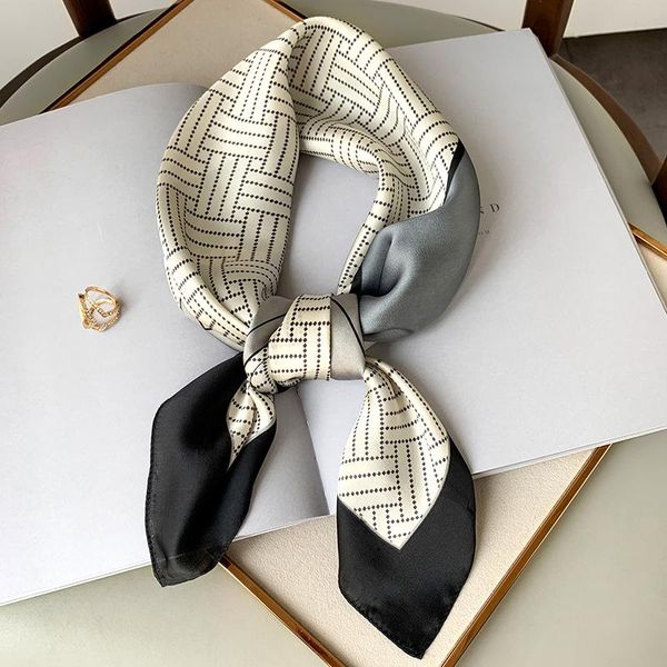 

scarves 2002 summer korean color matching women's beach silk scarf fashion warm seaside sunscreen print shawl, Blue;gray