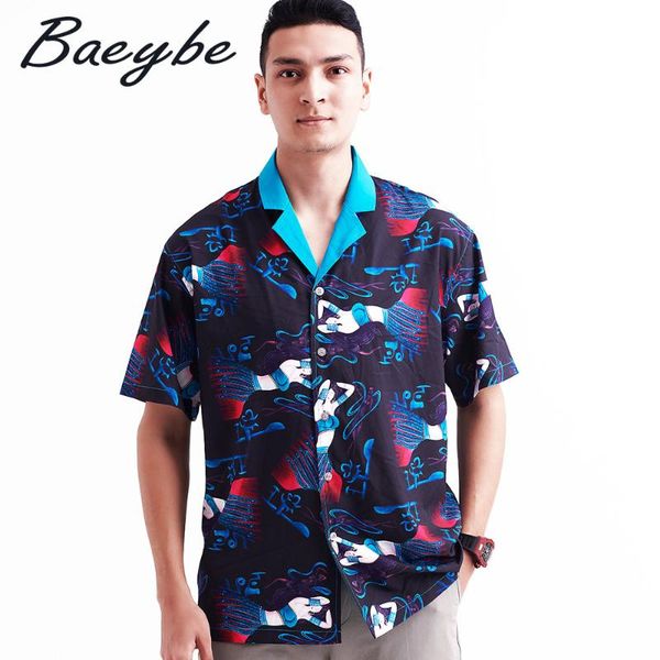 

men's casual shirts summer stylish hawaiian women's elegant blouse femme sleeve plus size shirt female oversized print camisas, White;black