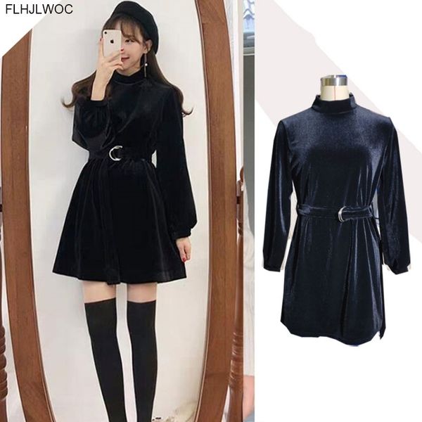 

casual dresses year date girls women winter spring cute sweet japan style little black mini o2507 gbui, Black;gray