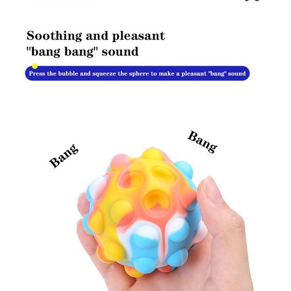 

decompression fidget toys squeeze ball relaxing release emotions 3d push bubble game sensory toy for christmas halloween gift moq10