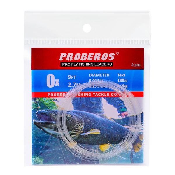 

pieces pro beros tapered leader fishing line 9ft 0x-6x nylon clear color braid