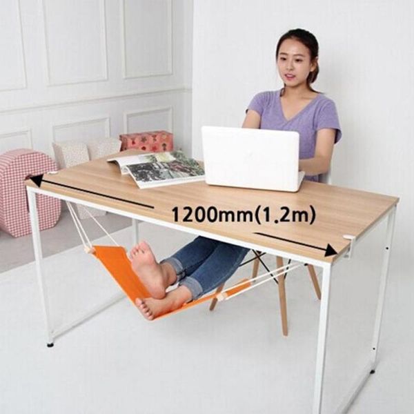 

camp furniture adjustable desk foot rest hammock lazy casual for feet suitable put swing footrest office black