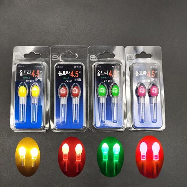 

fishing accessories 1/2 pcs luminous float night for dark water led electric light