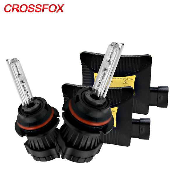 CROSSFOX 55W Xenon H7 DC Slim Vorschaltgerät HID H4 H1 H3 H11 9005 9006 Ersetzen Sie die Halogenlampe 3000K 6000K 8000K 12000K Umbausatz