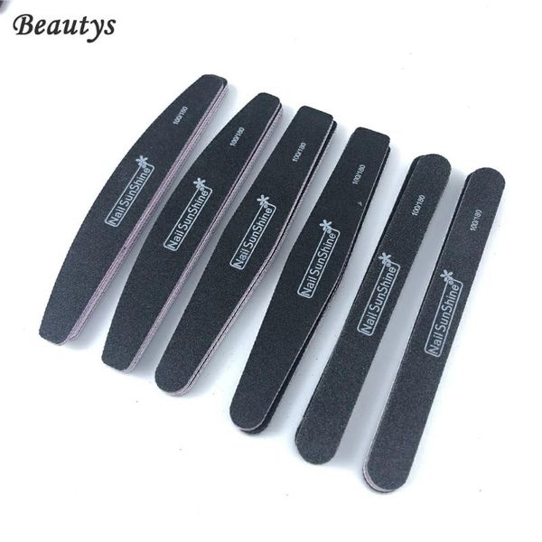 

nail files 5pcs professional file double side buffer 100/180 sandpaper sanding blocks pedicure manicure polishing care tools