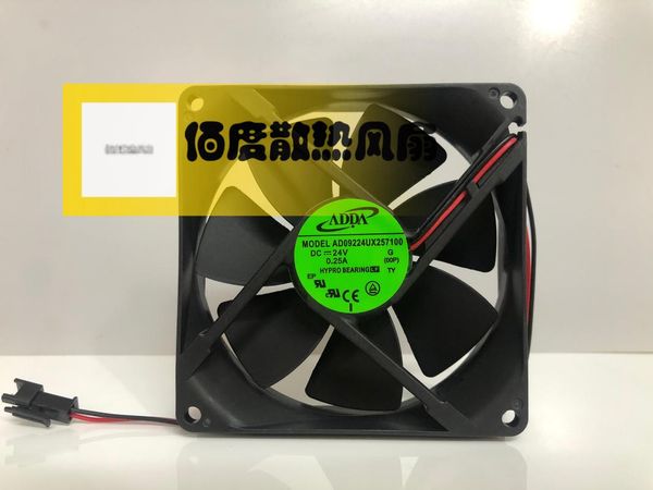

cooler fan for server computer ad09224ux257100 dc 24v 0.25a 9cm 90mm 4 wire cooling radiator lappads