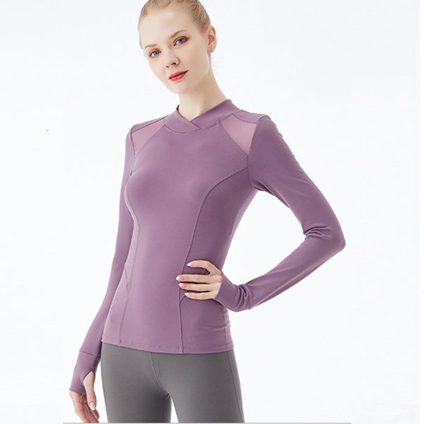 

tees t-shirt yoga suit women's sports t-shirt running fast drying slim fit same long sleeve, White