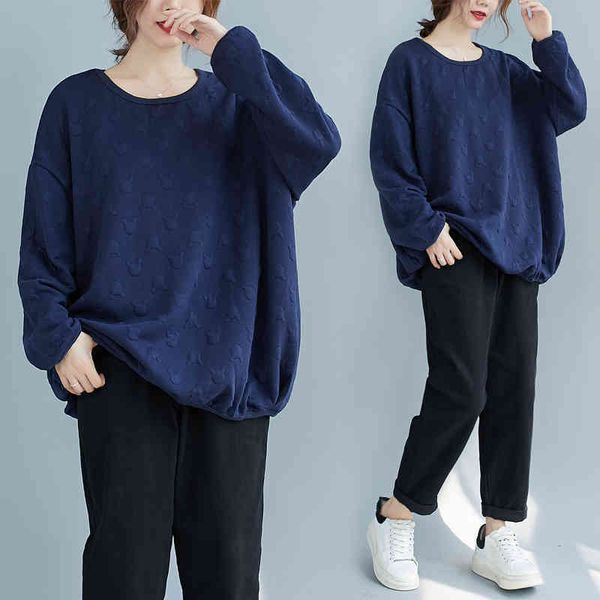

female 2021 fashion long sleeves vintage women hoodies loose sweaters mujer sudadera, Black