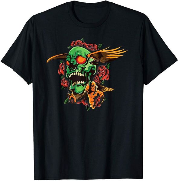 

cool skull tattoo lover t-shirt size m-5xl, White;black
