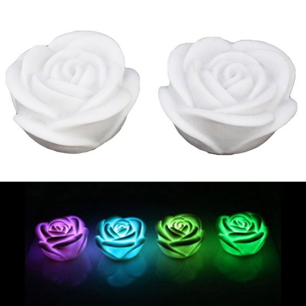 

fragrance lamps 5 pcs led light simulated rose shaped night electronic lamp romantic floral (white/ 7 colors)