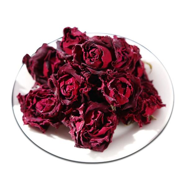 

100g pure natural dried dark rose bud double flowers deep red buds fragrant organic flower decorative & wreaths