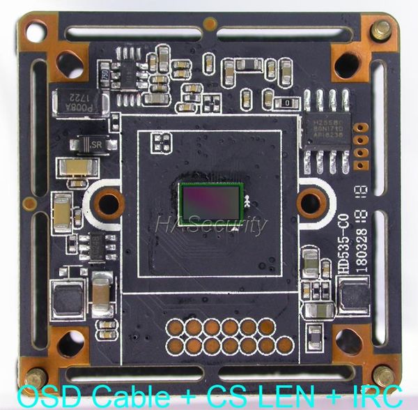 

cameras 1080p / 720p ahd-h cvi tvi cvbs (d1) 1/2.7" f23 cmos sensor + fh8536h cctv camera pcb board module (utc) +cs lens +irc