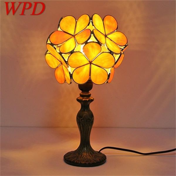 

table lamps wpd modern led flower desk light creative for home bedroom decoration